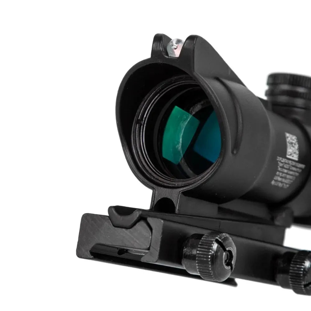4X32 Hunting Riflescope Real Fiber Optics Green Red Dot Tactical Sight