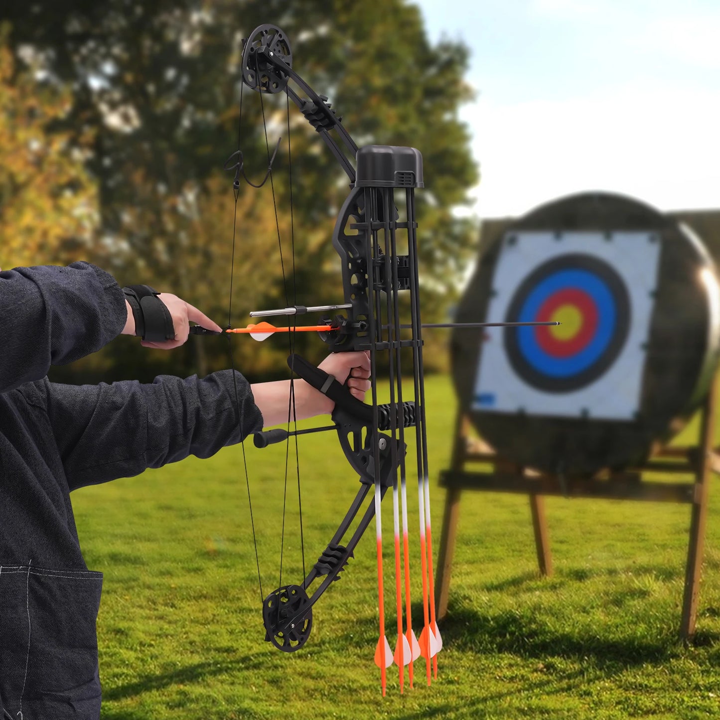 Battleship Compound Bow Magnesium Alloy Kit Archery Hunting Set User-Friendly Design