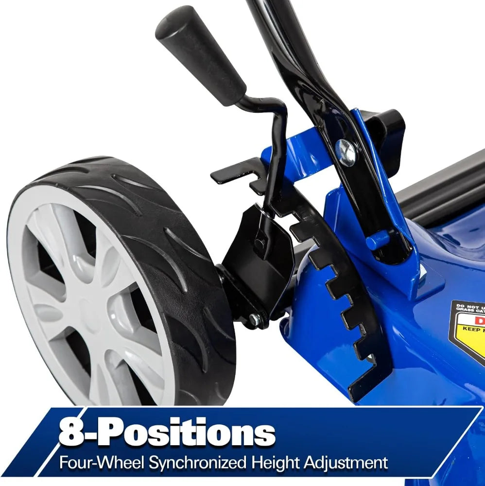 Gas Lawn Mower 20 Inch with 144cc 4-Cycle Engine and 8 Heights