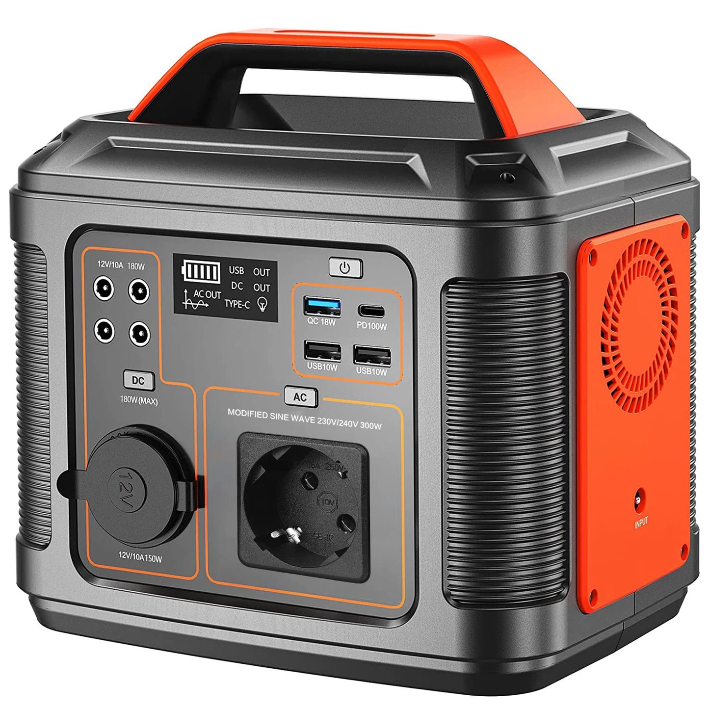 SBAOH Portable Power Station P302 300W 296Wh Solar Generator