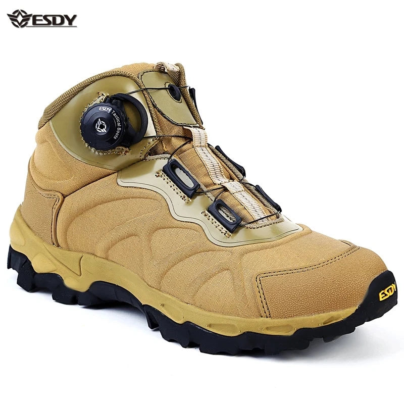 Men Outdoor Boots Autumn Winter Outdoor Hiking Boots Special Force Desert Tactical Sneakers Combat Ankle Boots Men Work Boots