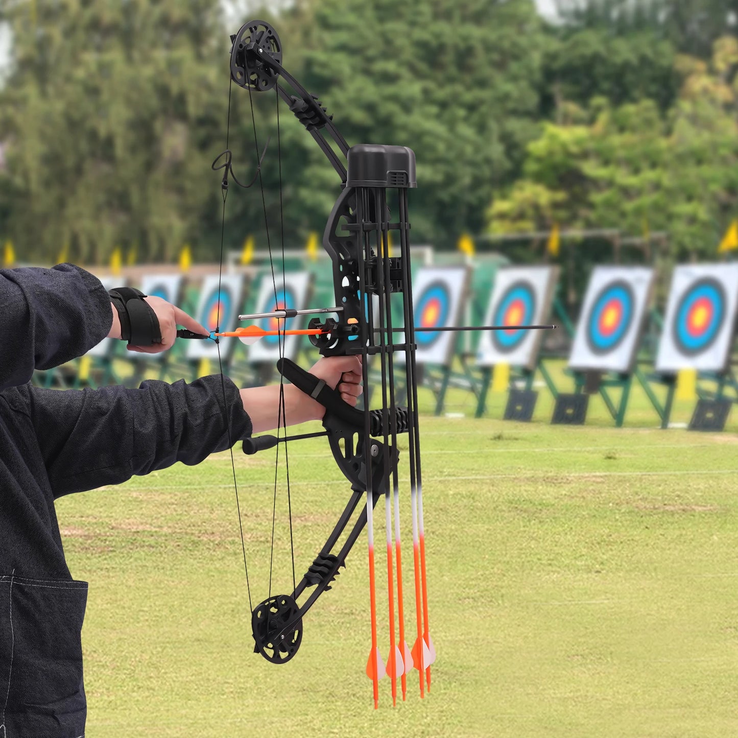 Battleship Compound Bow Magnesium Alloy Kit Archery Hunting Set User-Friendly Design