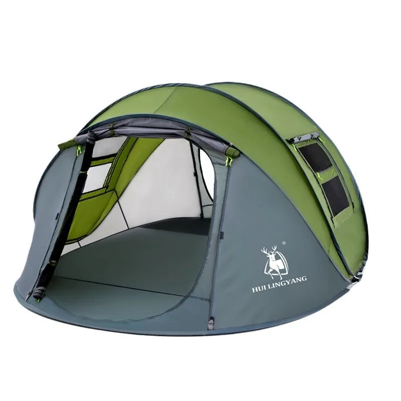 3-4 People Outdoor Throw Open Tent Automatic Pop Up Tents