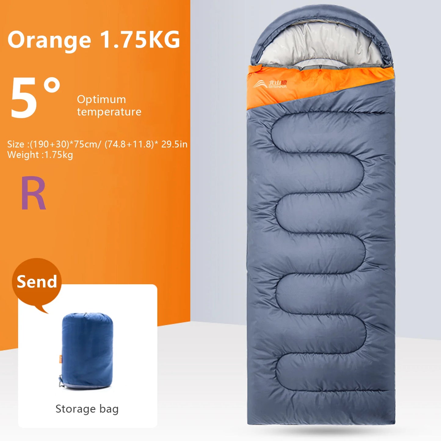 BISINNA Camping Sleeping Bag Ultralight Waterproof Warm